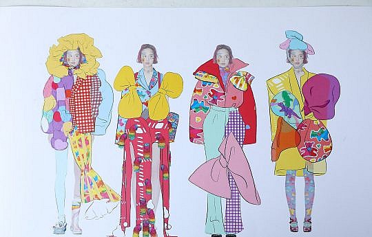 Post-Student Design Competition: Luo Mei dives into Avant-garde fashion with her colourful entry